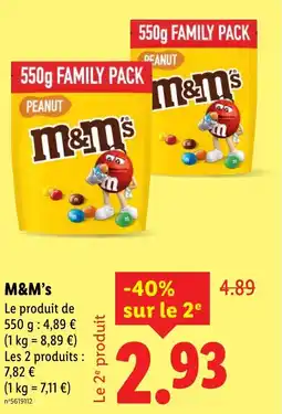 Lidl M&M's offre