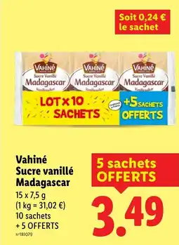 Lidl VAHINE Sucre vanillé Madagascar offre
