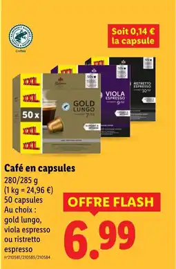 Lidl Café en capsules offre