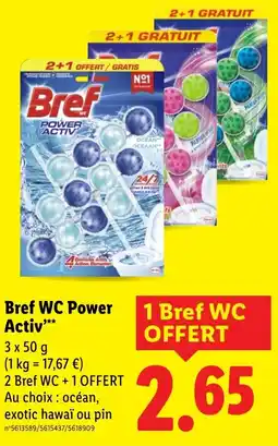 Lidl Bref WC Power Activ offre