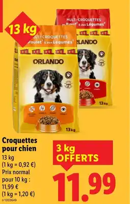 Lidl ORLANDO Croquettes pour chien offre
