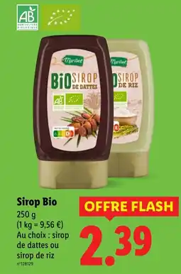 Lidl MARIBEL Sirop Bio offre
