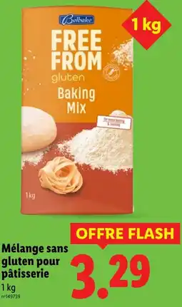 Lidl BELBAKE Mélange sans gluten pour pâtisserie offre