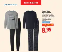 Lidl ESMARA Men Pyjama homme offre