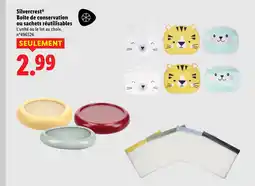 Lidl SILVERCREST Boîte de conservation ou sachets réutilisables offre