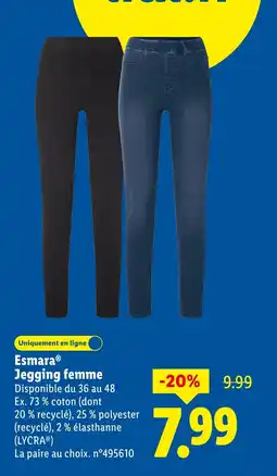Lidl ESMARA Jegging femme offre