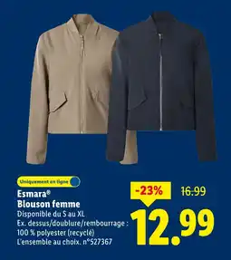 Lidl ESMARA Blouson femme offre