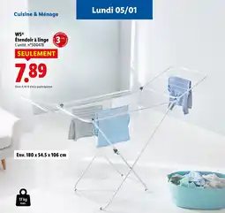 Lidl W5 Étendoir à linge offre
