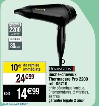 Cora x Carrefour Sèche-cheveux Thermacare Pro 2200 réf. D5710 offre