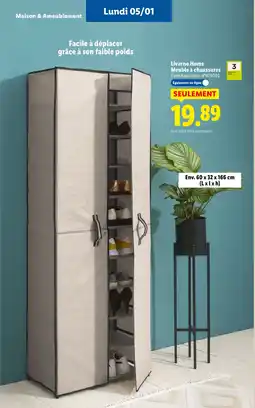 Lidl Livarno Home Meuble à chaussures offre