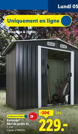 Lidl PARKSIDE Abri de jardin XL offre