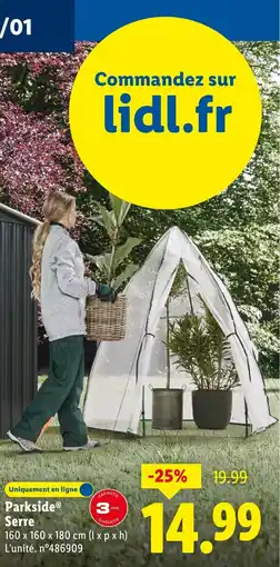 Lidl PARKSIDE Serre offre