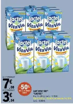 E.Leclerc Lait Vita'Vie offre