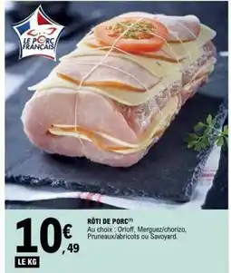 E.Leclerc RÔTI DE PORC offre