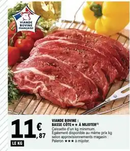 E.Leclerc Viande Bovine: Basse Côte à Mijoter offre
