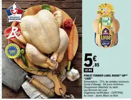 E.Leclerc POULET FERMIER LABEL ROUGE IGP LOUÉ offre