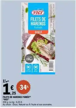 E.Leclerc FILETS DE HARENGS FUMÉS offre