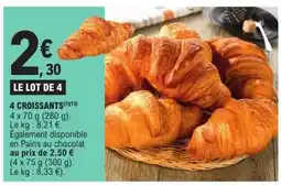 E.Leclerc 4 croissants offre
