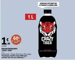 E.Leclerc Boisson Énergisante Crazy Tiger offre