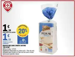 E.Leclerc PAIN DE MIE SANS CROUTE NATURE ÉPI D'OR offre