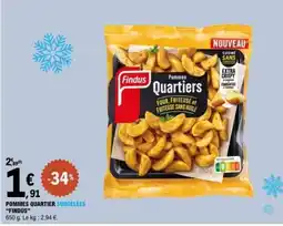 E.Leclerc POMMES QUARTIER SURGELÉES FINDUS offre