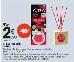 E.Leclerc STICKS PARFUMÉS “AURA” offre