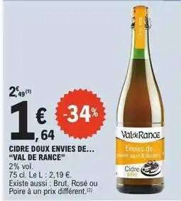 E.Leclerc Cidre Doux Envies de... Val de Rance offre