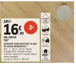 E.Leclerc SOL VINYLE IZY offre