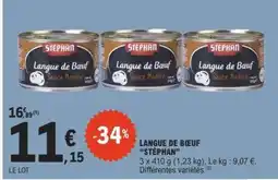 E.Leclerc Langue de Bœuf 'Stéphan' offre