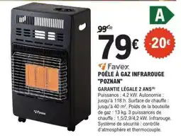 E.Leclerc POÊLE À GAZ INFRAROUGE POZNAN offre