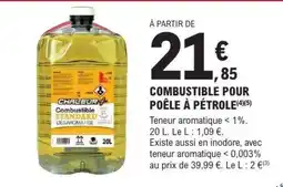 E.Leclerc COMBUSTIBLE POUR POÊLE À PÉTROLE offre