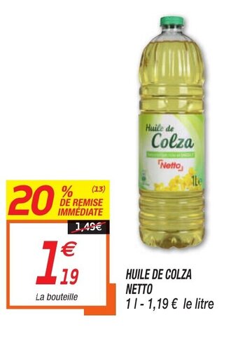 Netto Huile De Colza offre