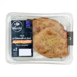Carrefour Market 2 filets de limande du nord façon meunière msc carrefour le marché offre