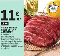 E.Leclerc Viande bovine basse côte a mijoter offre