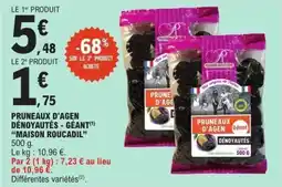 E.Leclerc Pruneaux d'agen dénoyautés géant maison roucadil offre