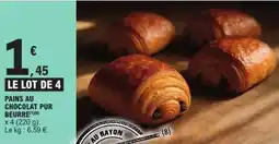 E.Leclerc Pains au chocolat pur beurre offre