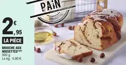E.Leclerc Brioche aux noisettes offre