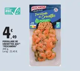 E.Leclerc Persillade de crevettes asc pescanova offre