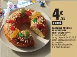 E.Leclerc Couronne des rois briochée aux fruits confits offre