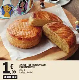 E.Leclerc 2 galettes individuelles frangipane offre