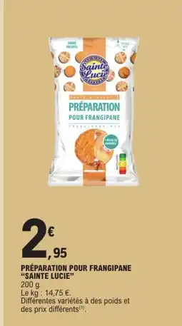 E.Leclerc Préparation pour frangipane sainte lucie offre