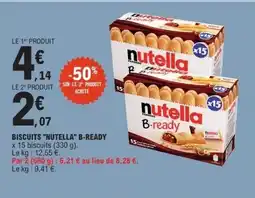 E.Leclerc Biscuits nutella b ready offre