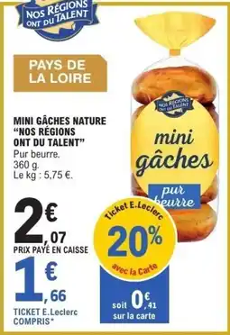 E.Leclerc Mini gâches nature nos régions ont du talent offre