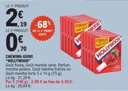 E.Leclerc Chewing gums hollywood offre