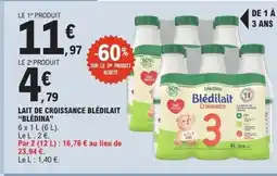 E.Leclerc Lait de croissance blédilait blédina offre