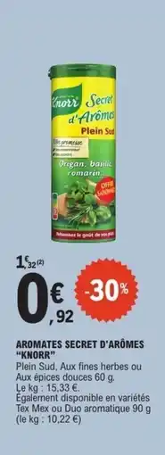 E.Leclerc Aromates secret d'arômes knorr offre