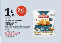 E.Leclerc Cacahuètes enrobées croustillantes menguy's offre