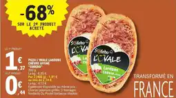 E.Leclerc Pizza l'ovale lardons chèvre affiné sodebo offre