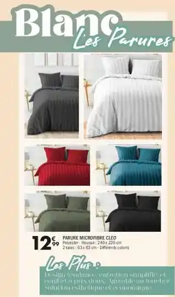 La Foir'Fouille Parure microfibre cleo offre