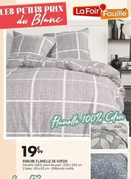 La Foir'Fouille Parure flanelle de coton offre